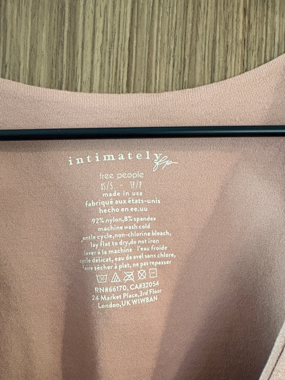 Intimately by Free People:  Crop Tank/Camisole, Size XS/S, Muted Rose Mauve - Picture 3 of 7